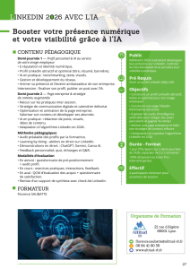 Formation linkedin 2026 avec l'ia